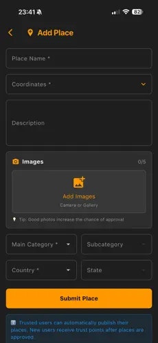 LostUrbexMapV2 - Screenshot 3 showing product features and functionality