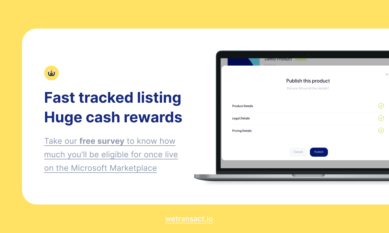Wetransact - Earn 4-50k cash listing on Microsoft Marketplace медиа 4