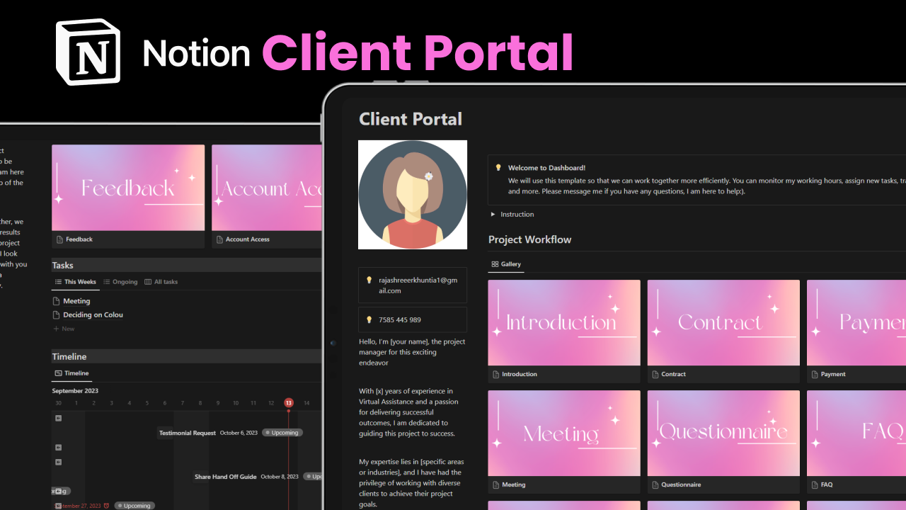 Portail client de notion