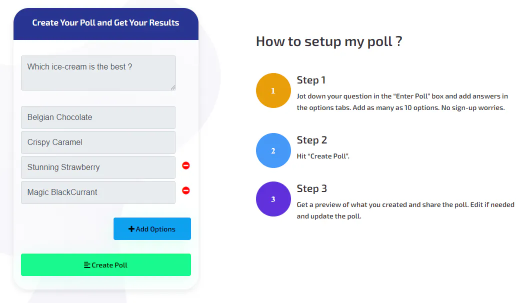 Poll Results - Online FREE Poll maker.