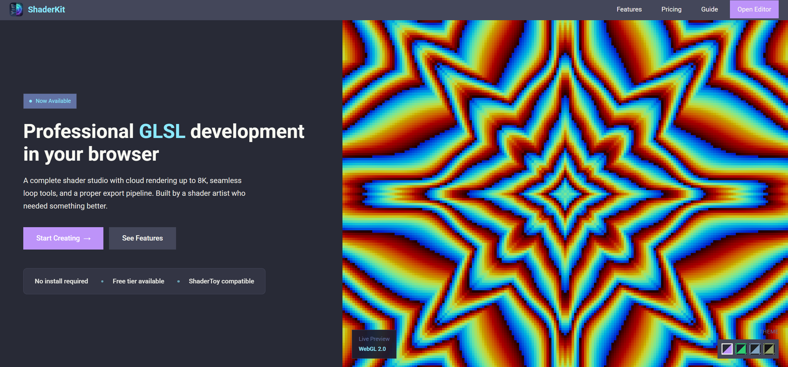 ShaderKit — Shader Editor/Render/Export - Screenshot 2 showing product features and functionality