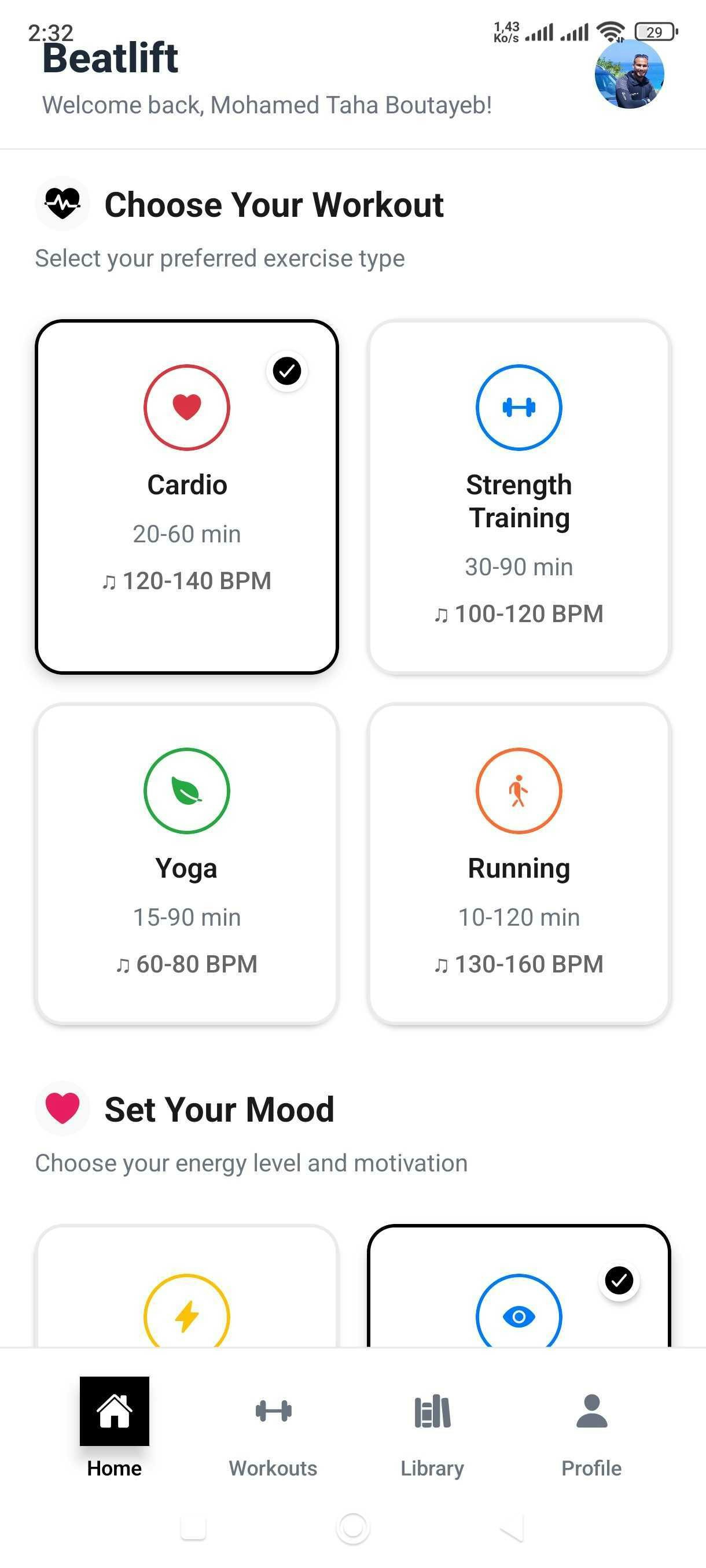 Média Beatlift - Musique d'entraînement alimentée par AI, chaque ascenseur a une bande sonore. 4