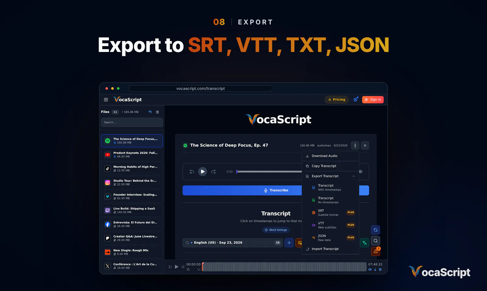 VocaScript screenshot 9