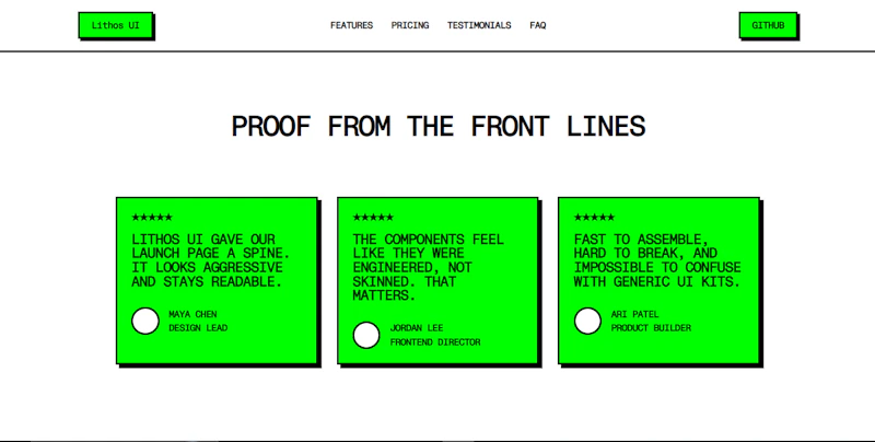 Lithos UI screenshot 4