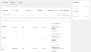 EZ Page Sync: Staging → Production Sync gallery image