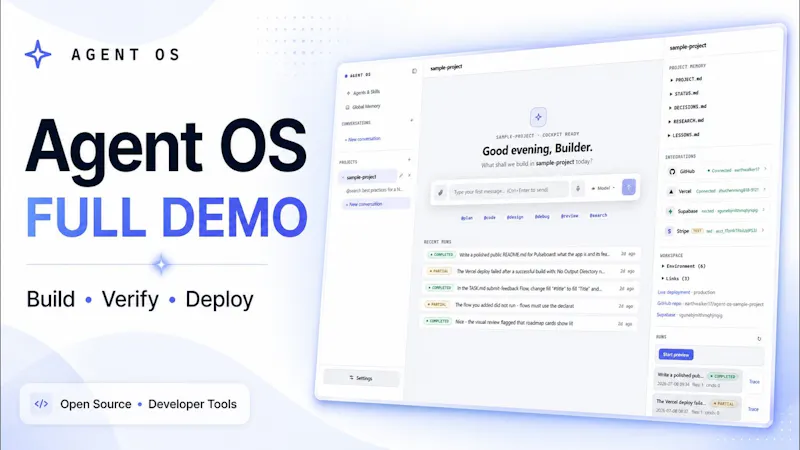 Agent OS screenshot 1 (video preview)