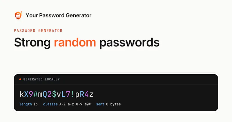 Your Password Generator screenshot 1
