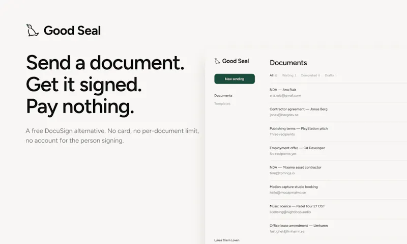 Good Seal screenshot 1