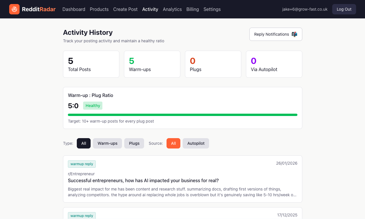 Reddit Radar gallery image