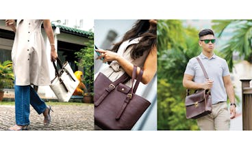 B+ collection Tote and Briefcase Bags gallery image