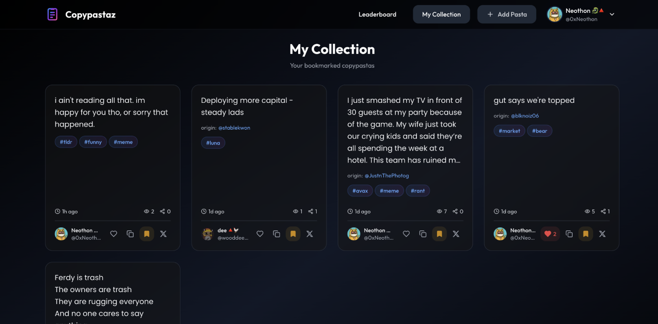 Média Copypastaz - Rechercher et découvrir les pâtes de copie 4