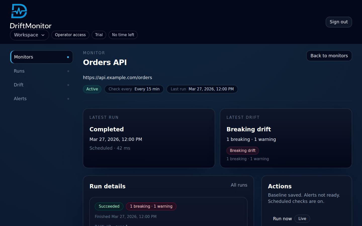 DriftMonitor gallery image