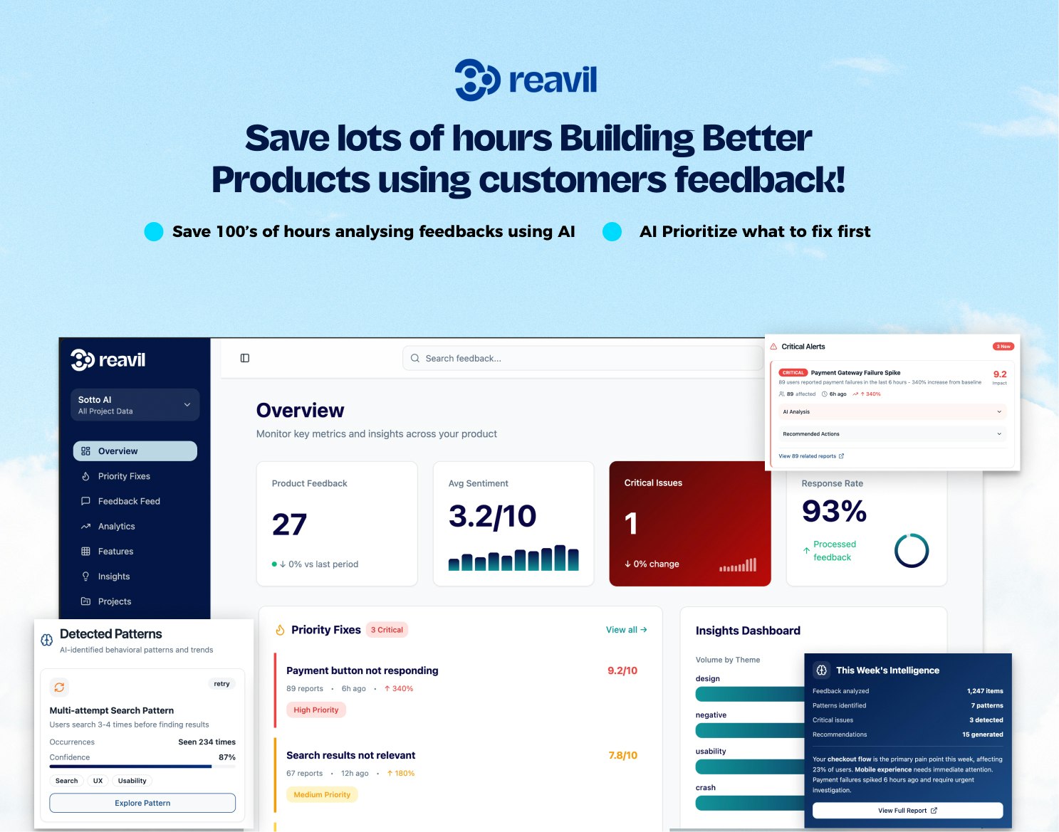 Reavil - Screenshot 2 showing product features and functionality