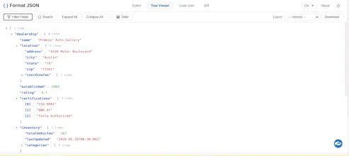 Format JSON gallery image