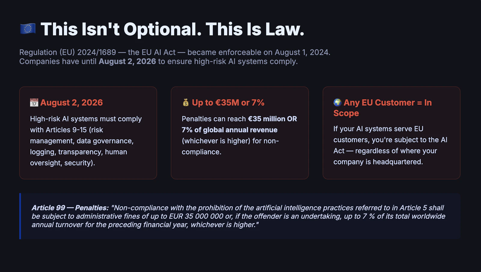 Pitstop EU AI Act Compliance Scanner screenshot 3