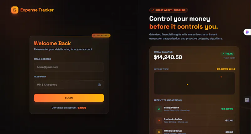 Expense Tracker screenshot 2
