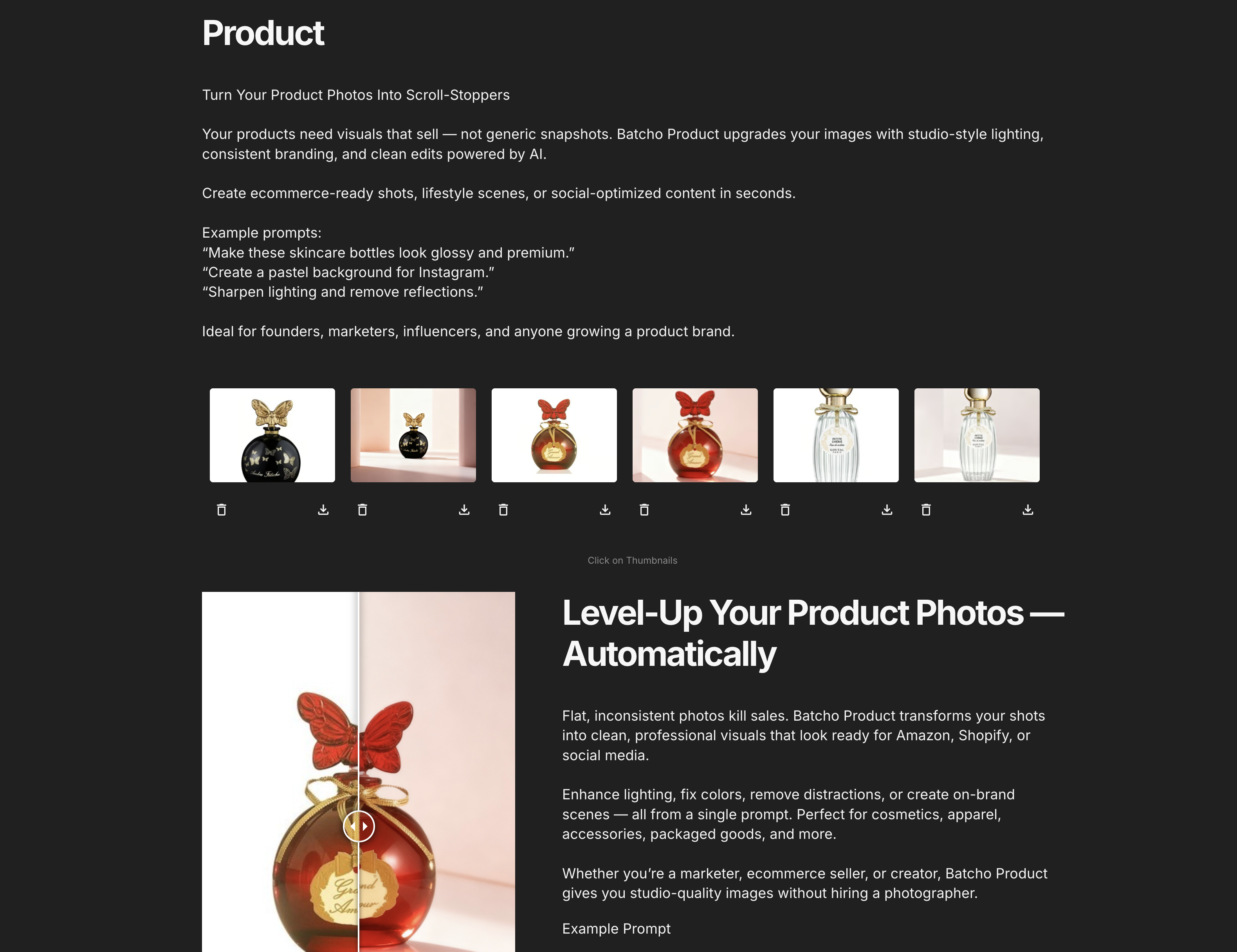 Batcho - Screenshot 4 showing product features and functionality