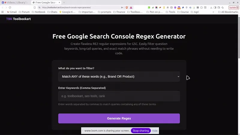 GSC Filter Builder screenshot 1 (video preview)