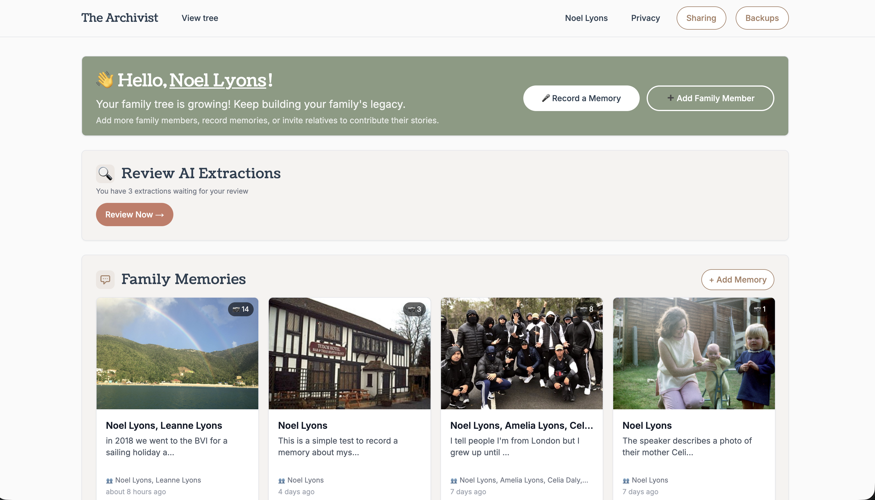The Archivist - Screenshot 3 showing product features and functionality