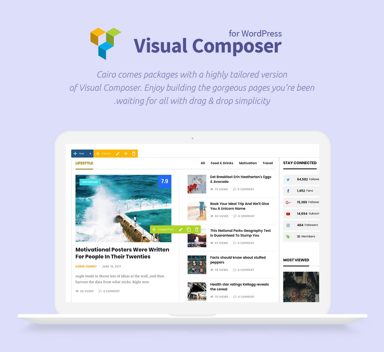 Cairo - Glossy News, Magazine, Blog WordPress Theme gallery image