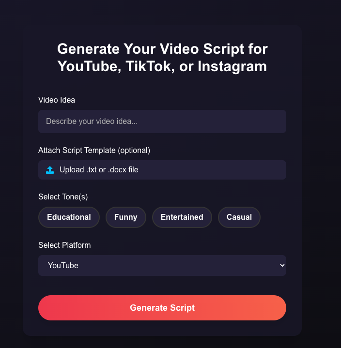 Guionista - ¡Su nuevo generador de guiones de video con AI! media 4