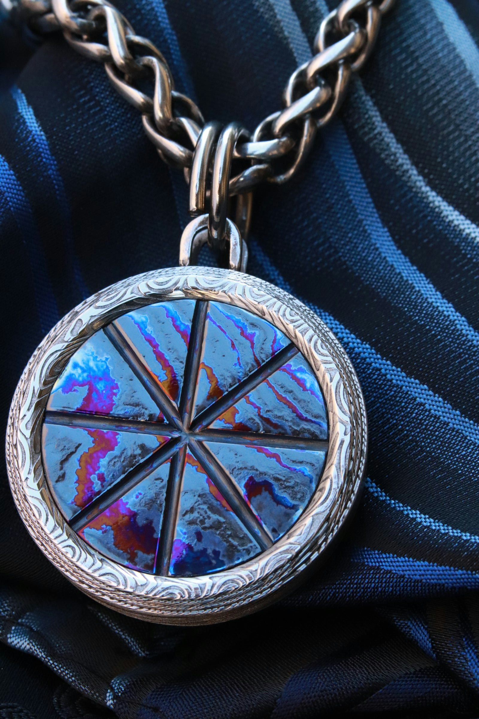 Check Out Titanium Damascus Ring gallery image