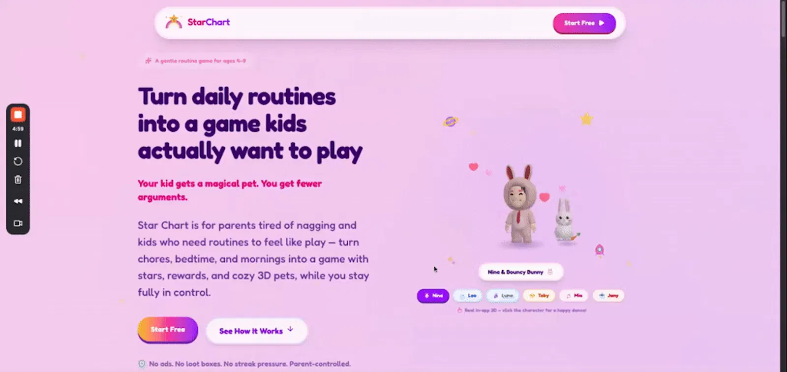 Star Chart Kids screenshot 1 (video preview)