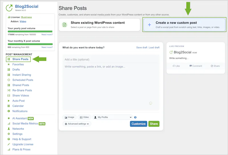 Blog2Social screenshot 6