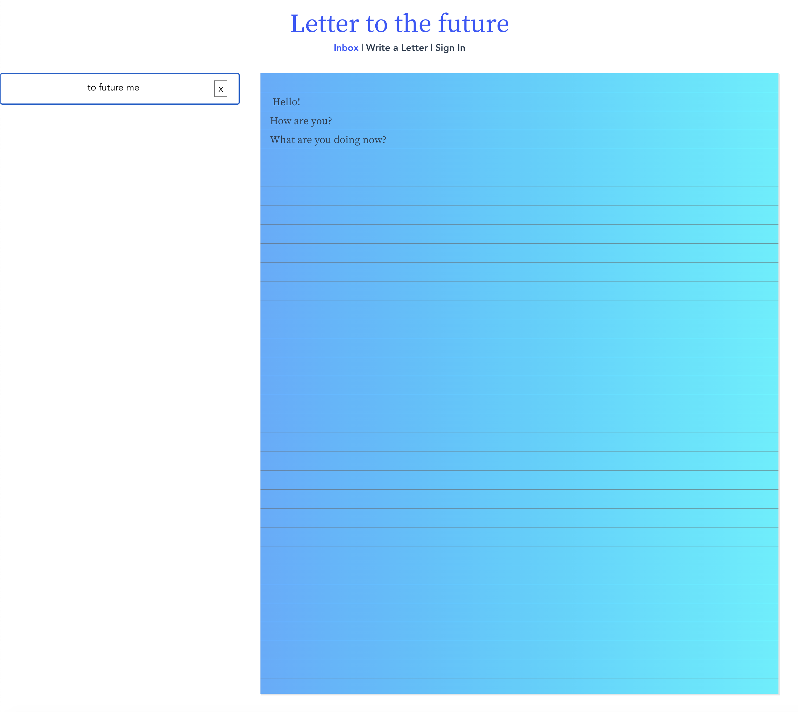 Letter to the future gallery image