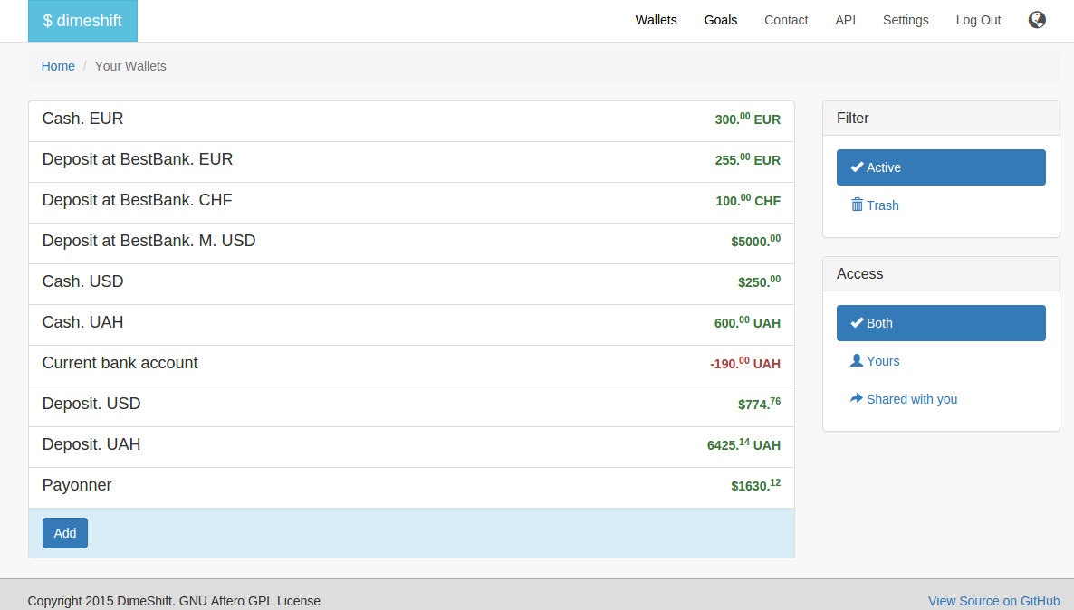 DimeShift gallery image