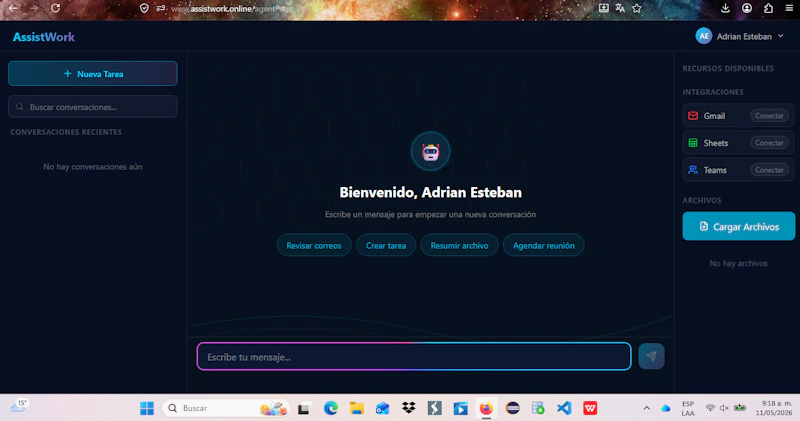 AssistWork screenshot 2