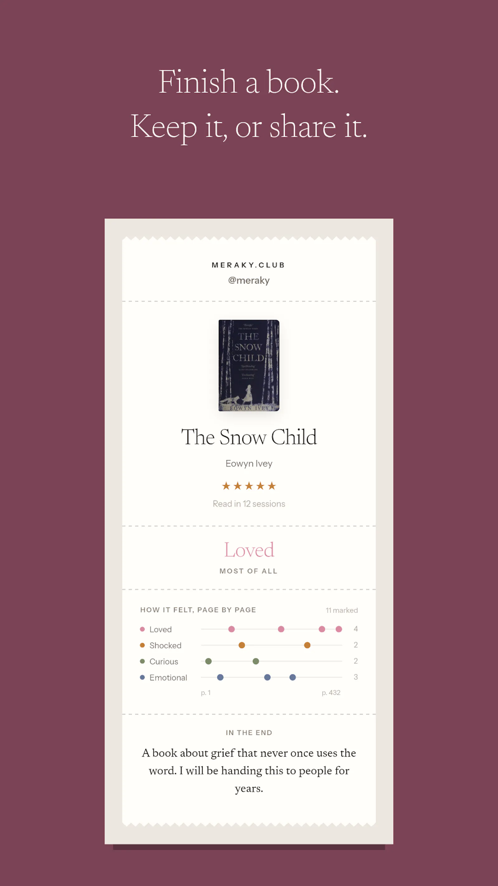 Meraky: Reading Journal screenshot 5