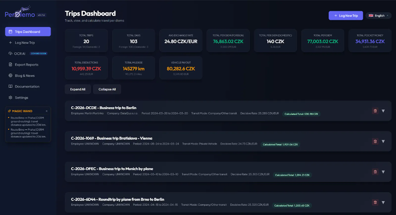 PerDiemo screenshot 11
