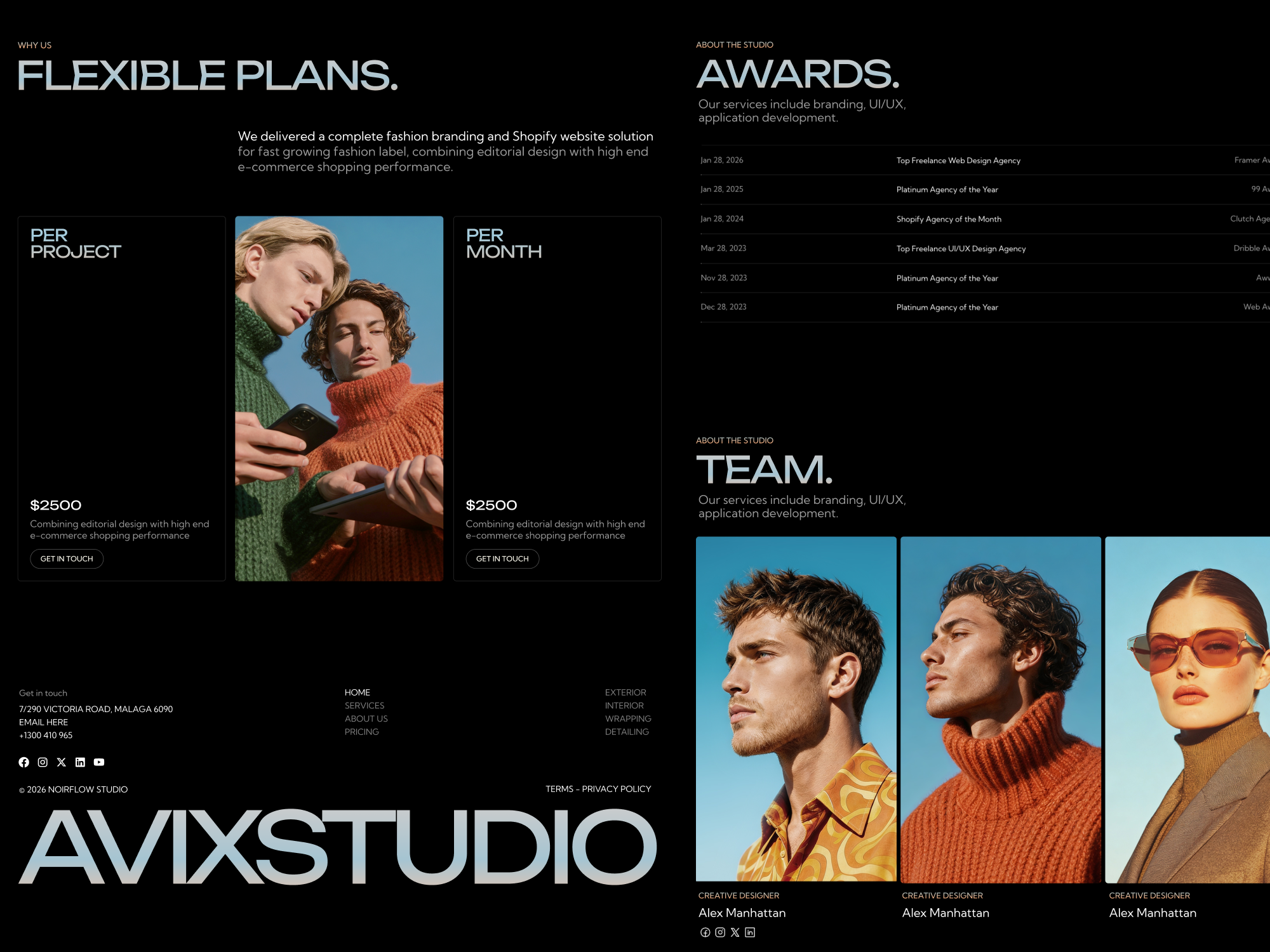 AVIX Studio Framer Website Template gallery image