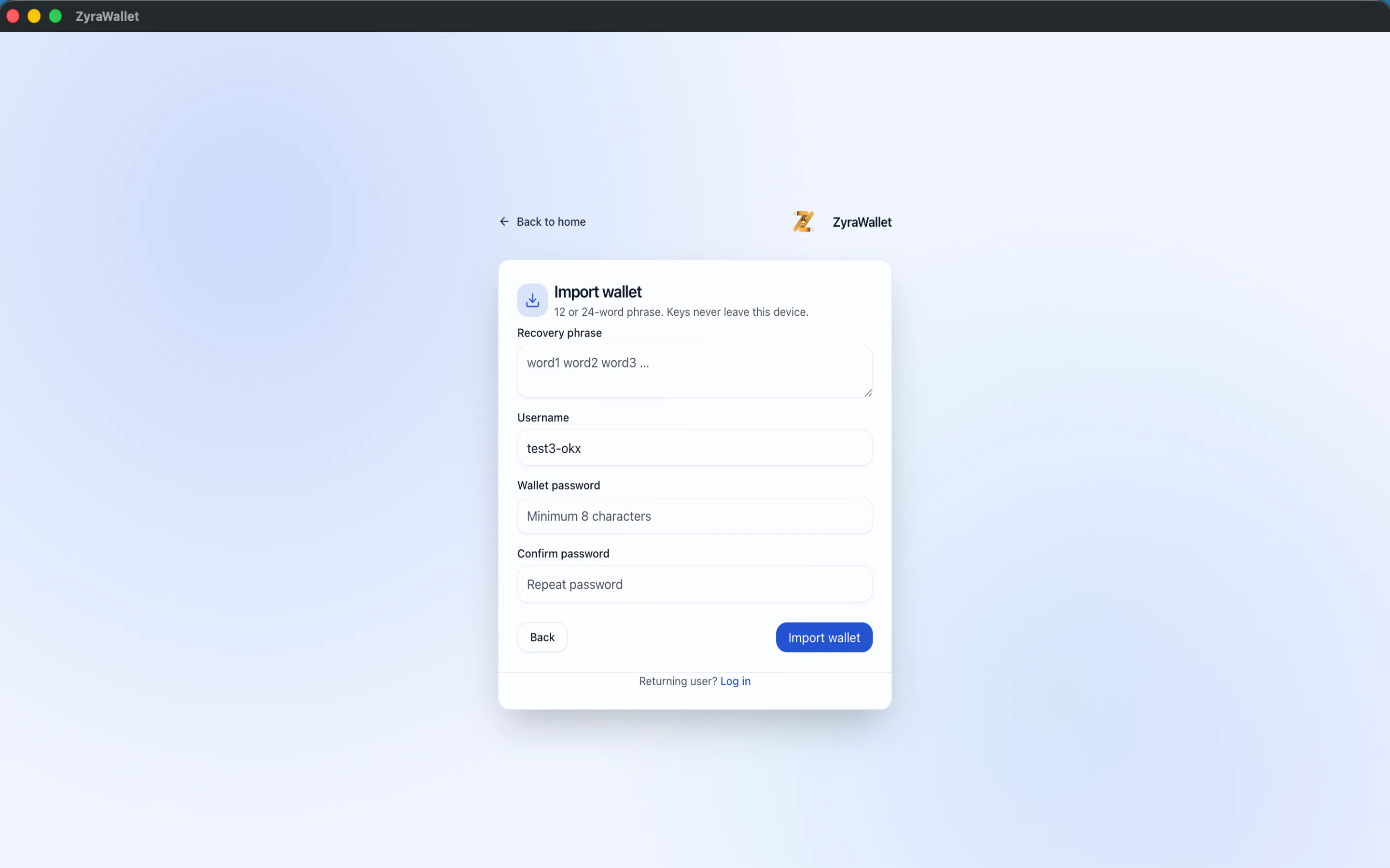 ZyraWallet gallery image
