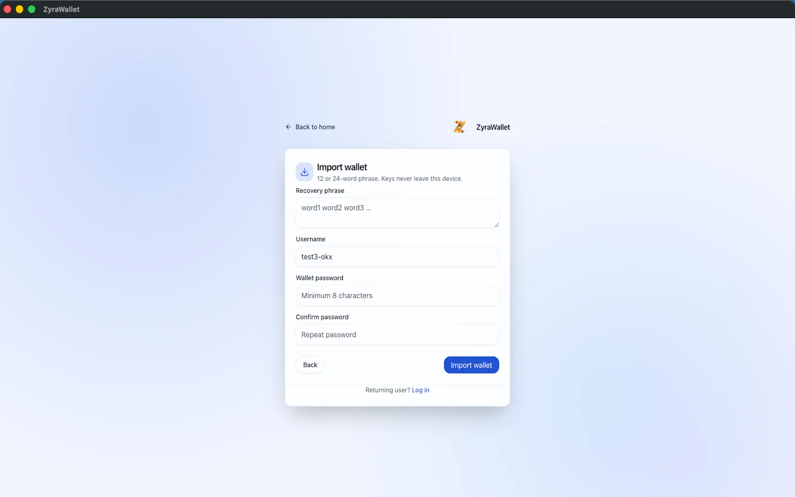 ZyraWallet screenshot 6