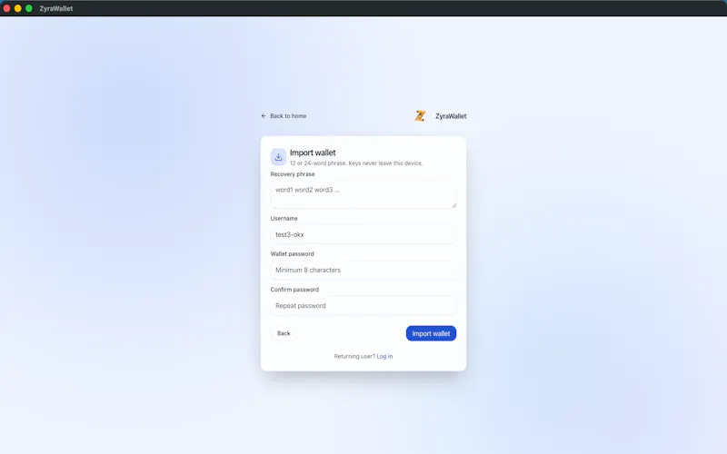 ZyraWallet screenshot 6