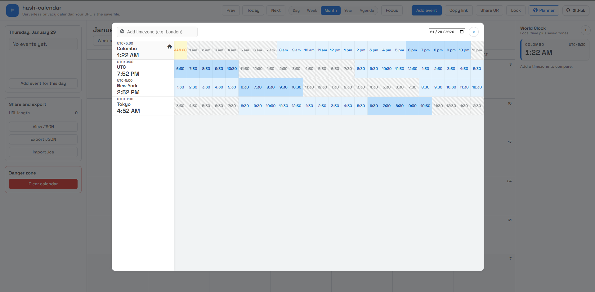 Hash Calendar gallery image