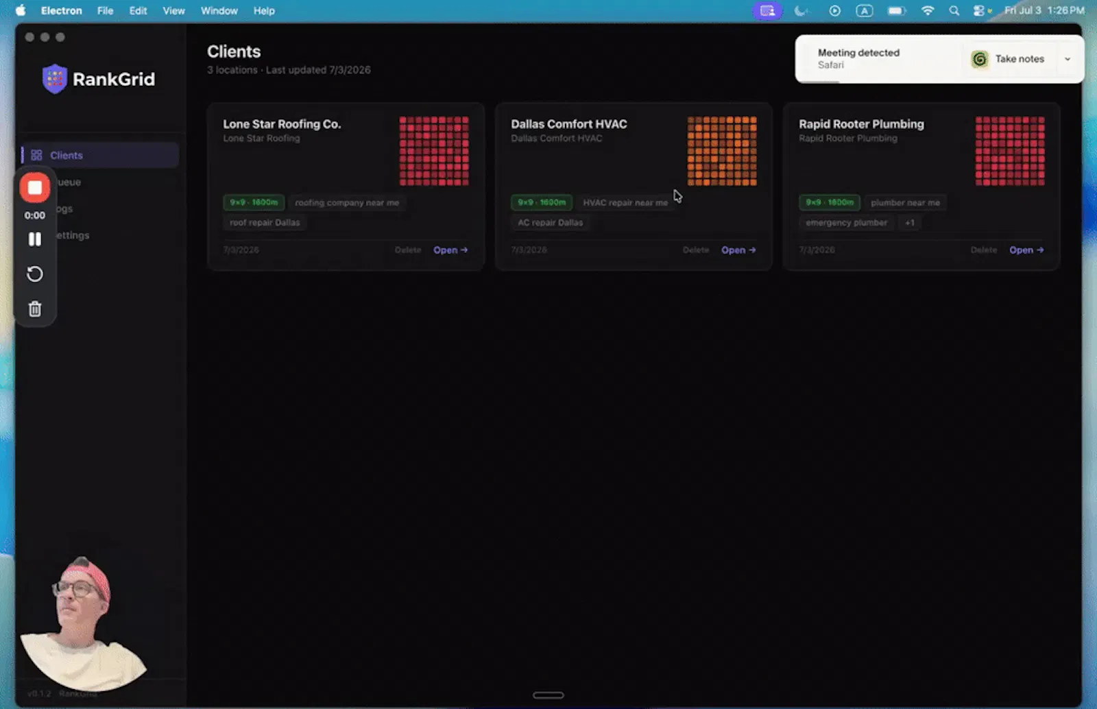 RankGrid.ai screenshot 1 (video preview)