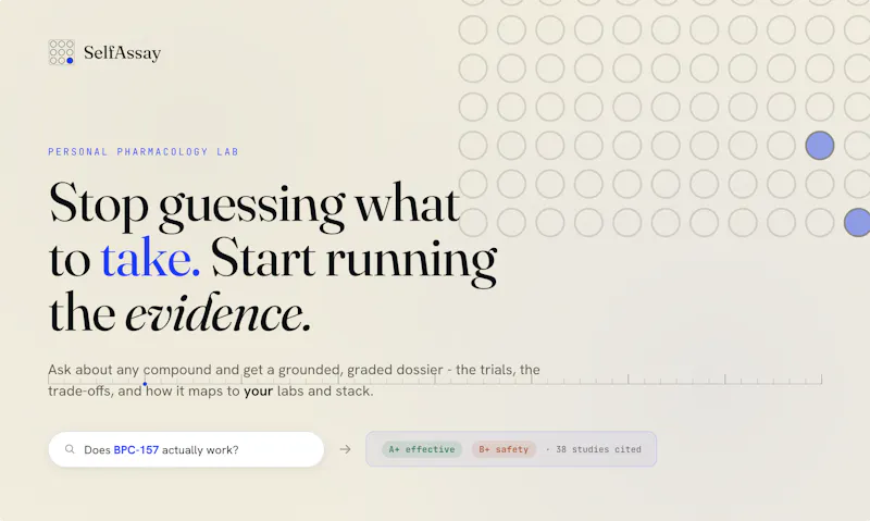 SelfAssay screenshot 2