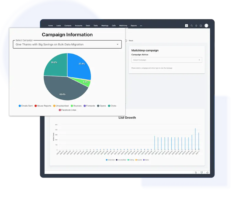 Mailchimp Extension for Zoho CRM screenshot 2