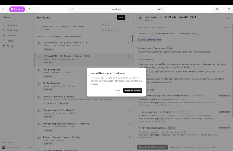 Winche screenshot 7