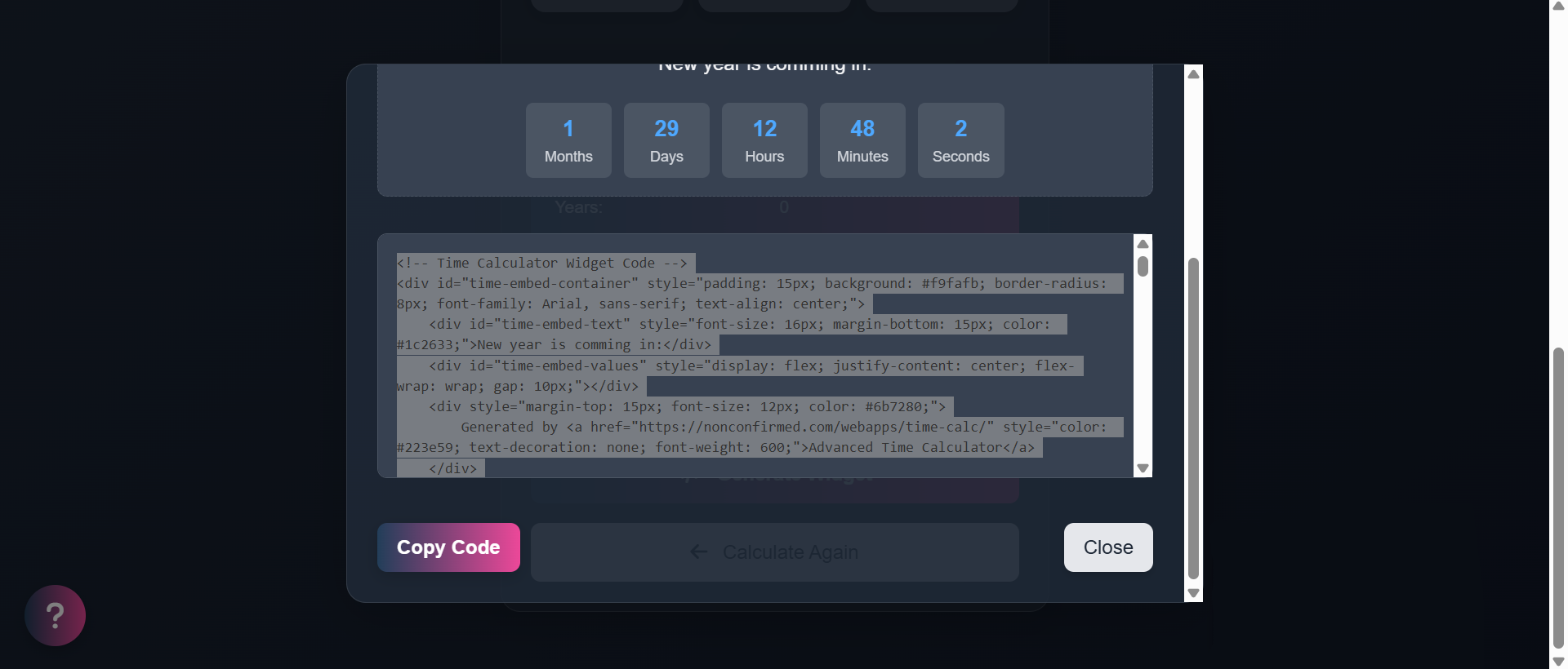 Advanced Time Calculator (with widgets) gallery image
