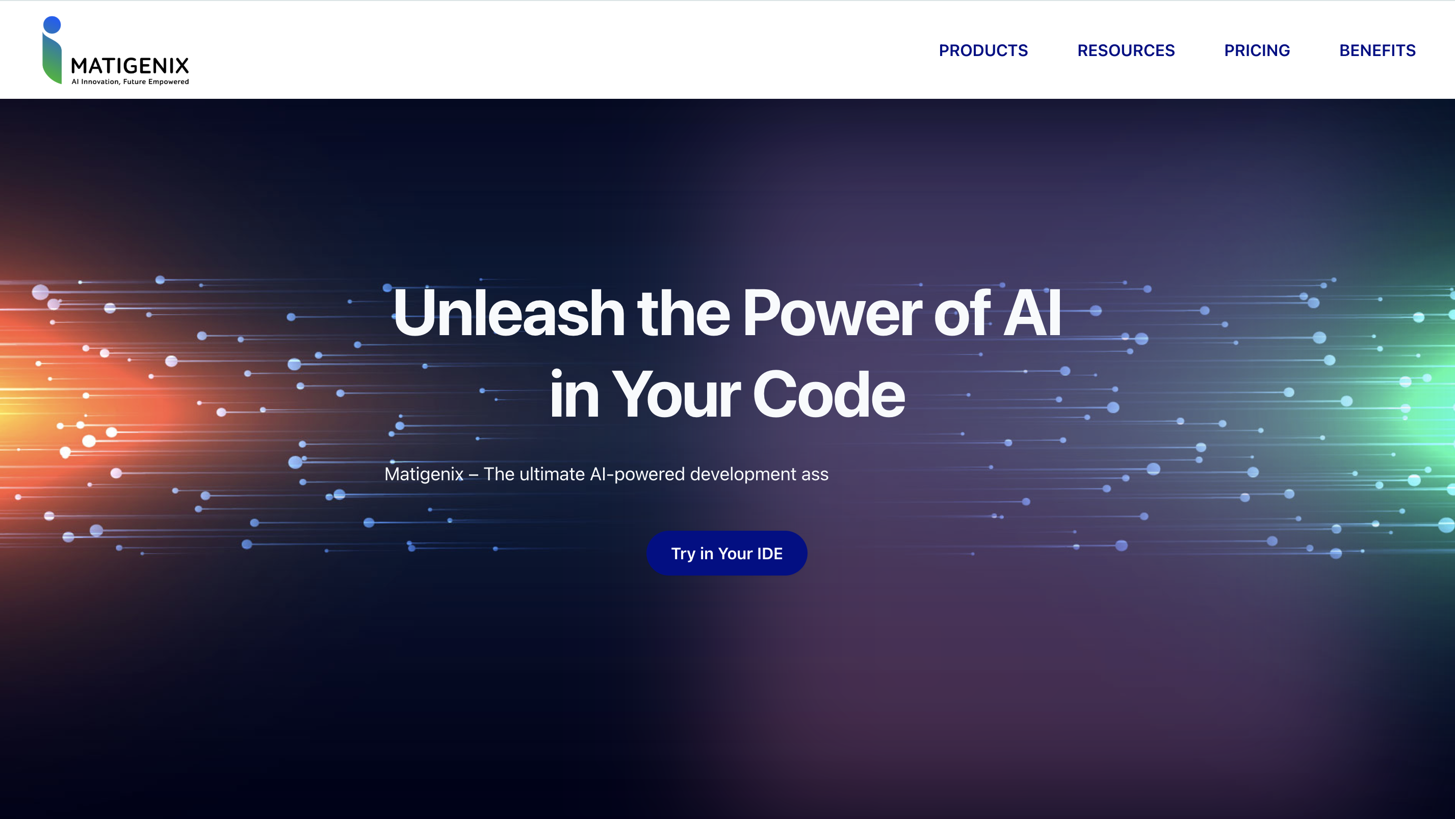 Matigenix - Codice alimentata dall'intelligenza artificiale per uno sviluppo più intelligente e più veloce media 1