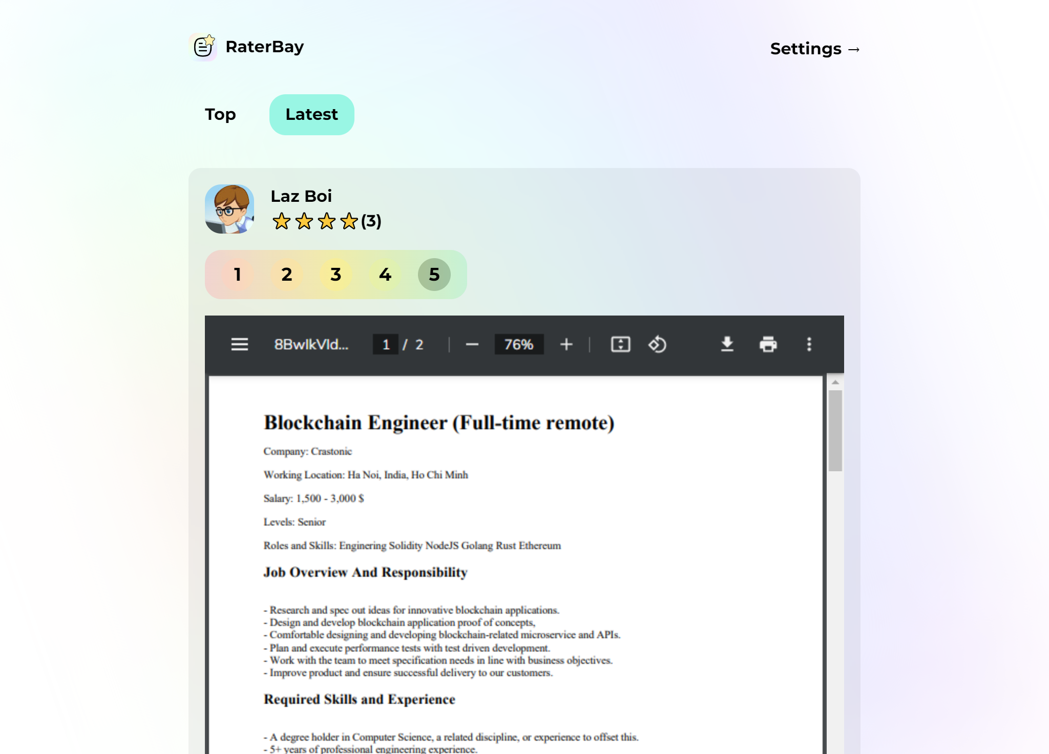 Raterbay gallery image