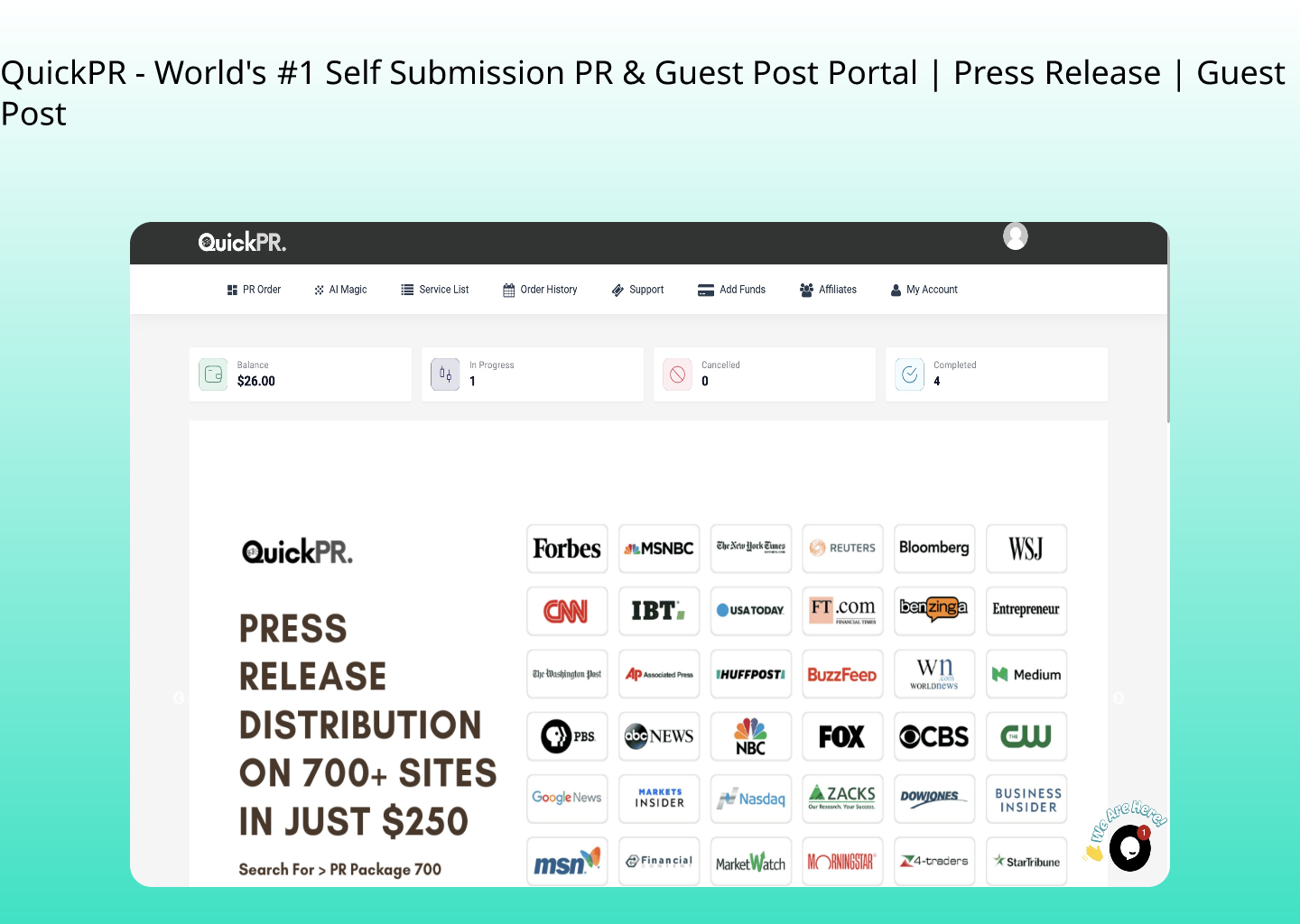 Quickpr - Одно останавливающее решение для цифрового PR & Guest Post Service медиа 5