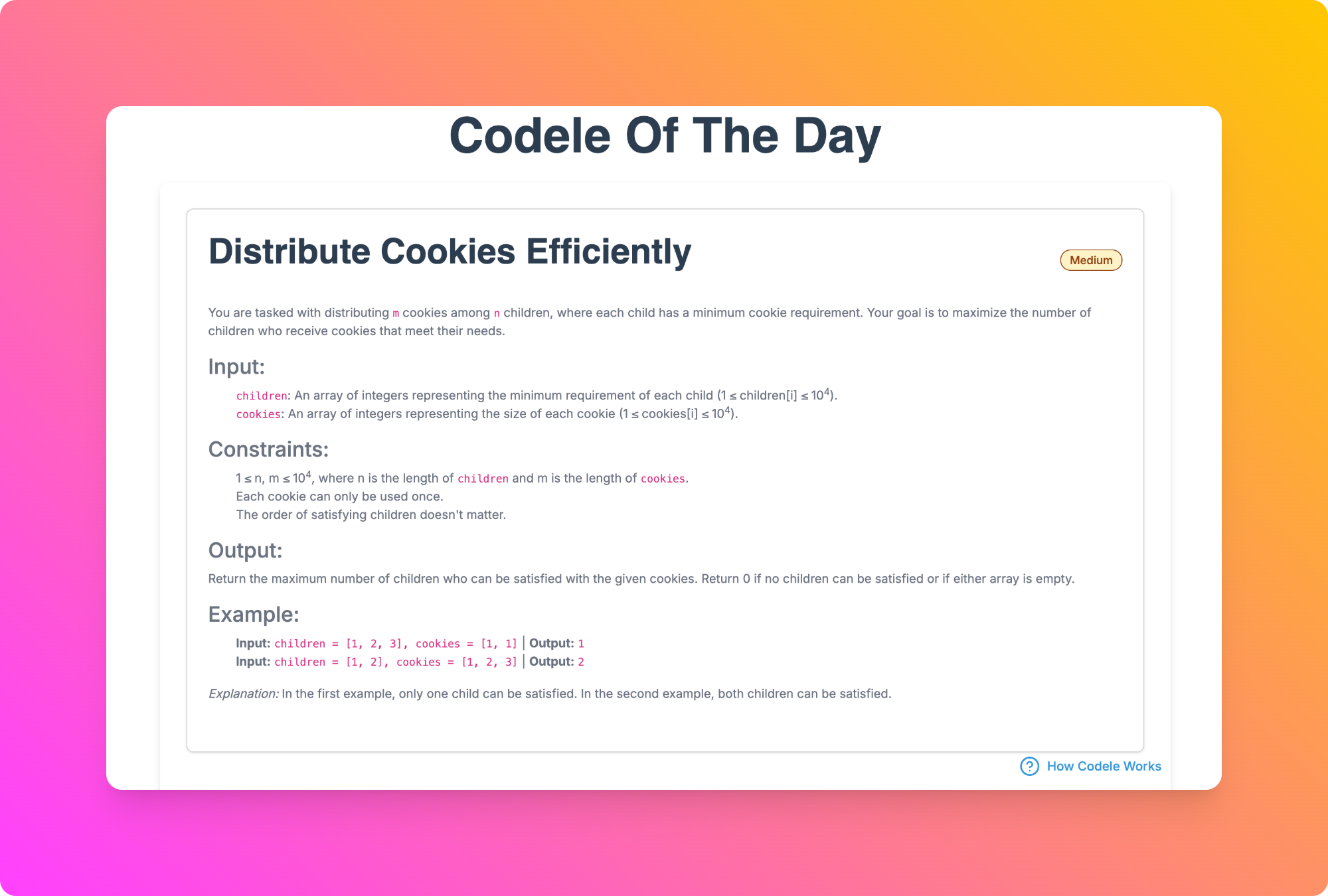 startuptile Codele-If LeetCode and Wordle had a kid