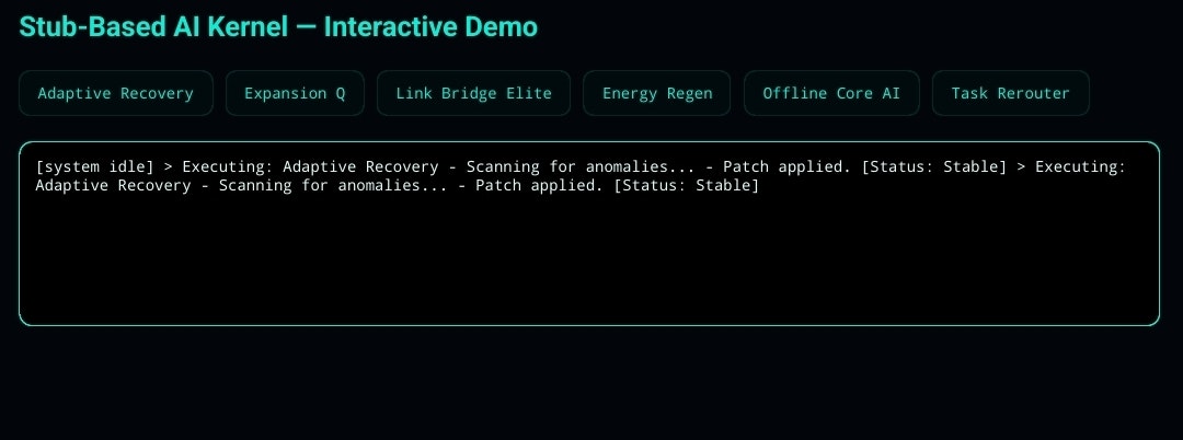 Média Ai Noværa OS-Futristic A-First Demo - Demo OS alimenté par AI basé sur un talon 2