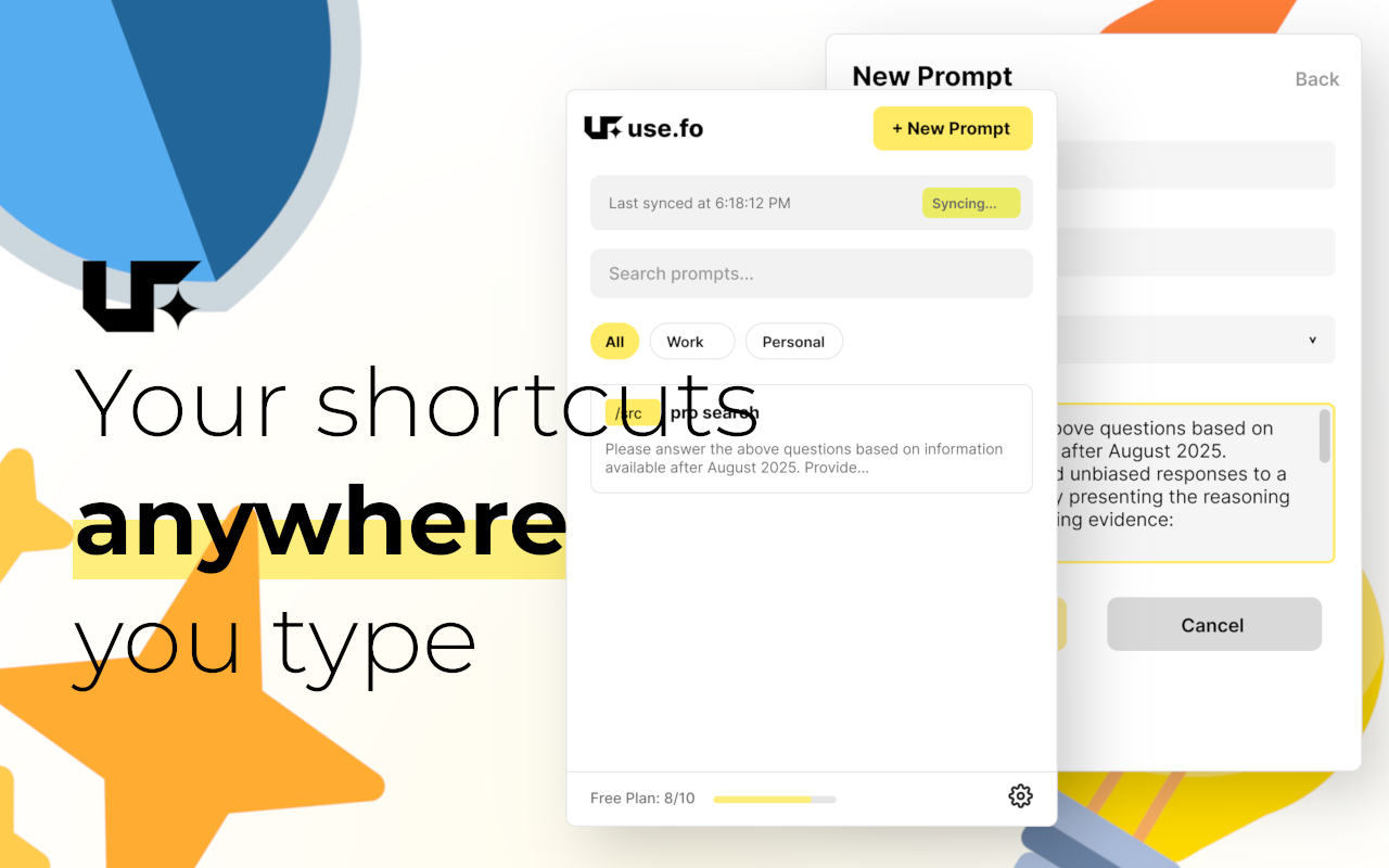 Use.fo - AI Prompt Writer gallery image