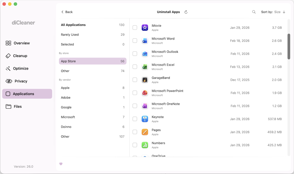 diCleaner for MacOS gallery image